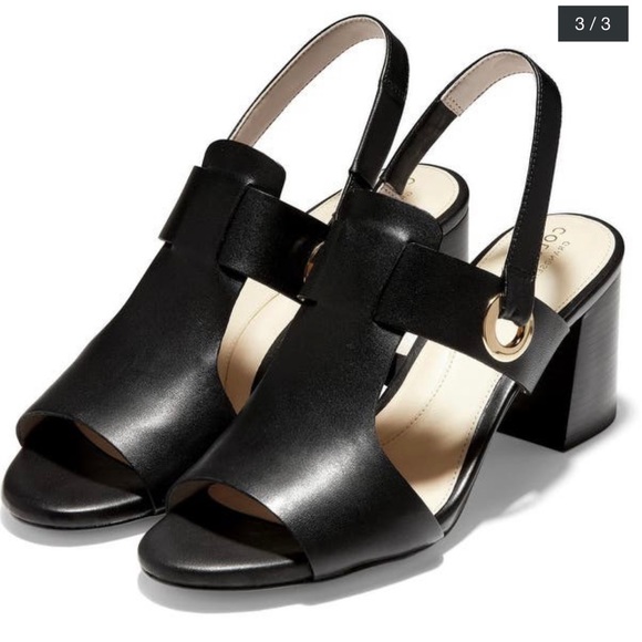 COLE HAAN Adele Grandseries Sling Back Leather Sandals SIZE 11 - Picture 2 of 13